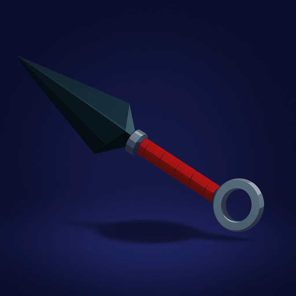throwing knives (kunai)